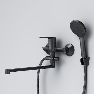 Смеситель для ванны и душа Am.Pm Gem F90A90122 универсальный Черный матовый